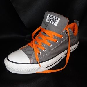 grey and orange converse
